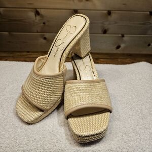 Jessica Simpson Elyzza Woven Heels Size 6